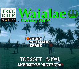 Waialae Country Club (USA) Title Screen